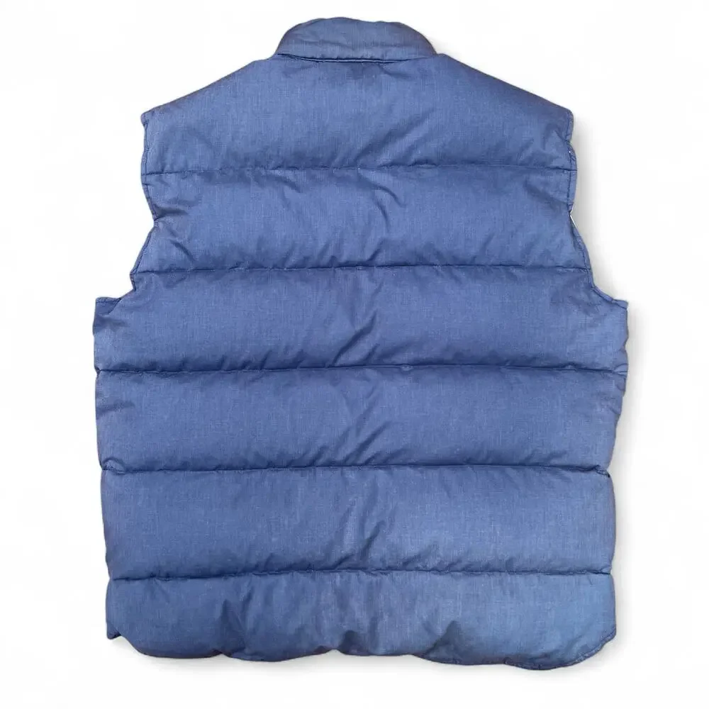 Vintage Penfield Down 80s Puffer Vest USA Made Outdoors Gorpcore Ski L Blue Gray